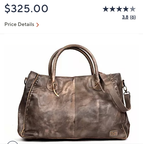 Vintage Distressed Leather Tote - Picture 3 of 3